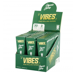 Vibes Cones King Size 3ct/box - 30pk Display